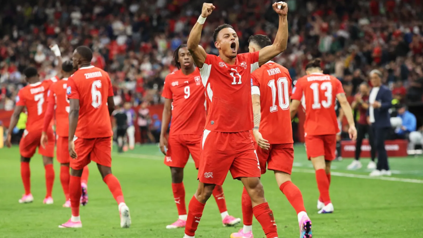 Switzerland ended an 88-year wait for a World Cup knockout victory after defeating Algeria 2-0 to re...