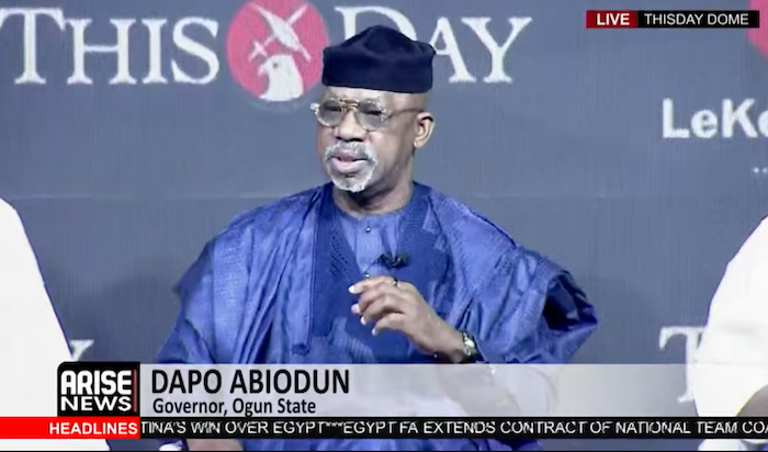 Ogun governor says governors are coordinating simultaneous state approval as long-awaited state poli...