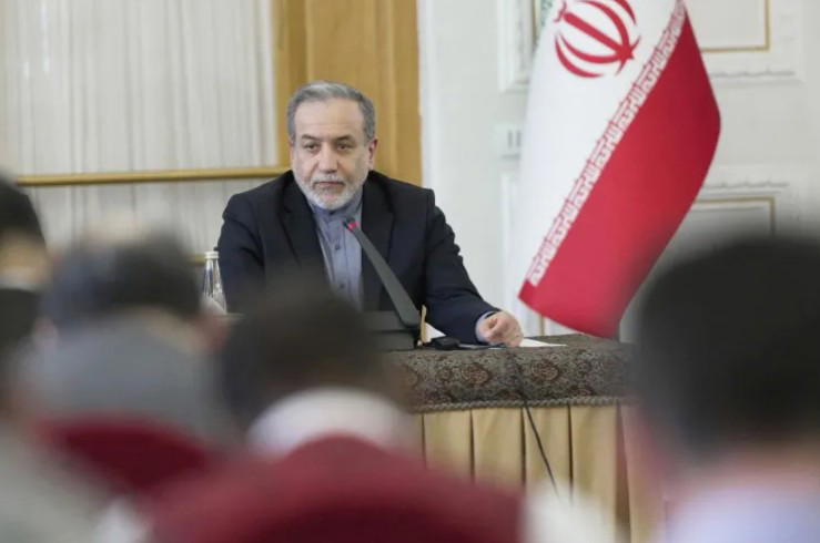 Iran accused Ukraine on Saturday of attacking one of its merchant vessels in the Caspian Sea, killin...