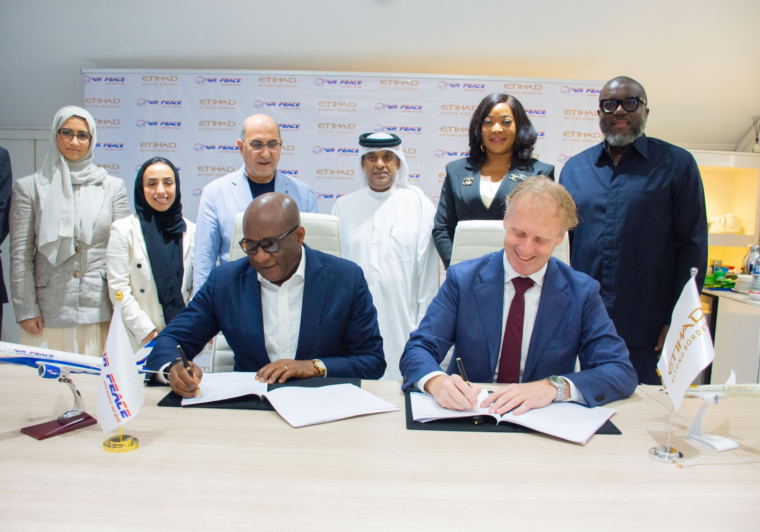 Air Peace and Etihad Airways have signed an interline agreement connecting 20 destinations across Ni...