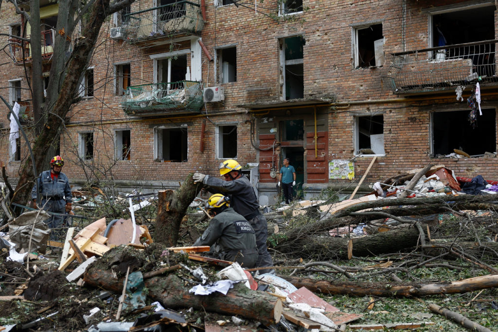 Russian missile and drone strikes kill 10 people in Kyiv as Ukraine launches fresh attacks on Russia...