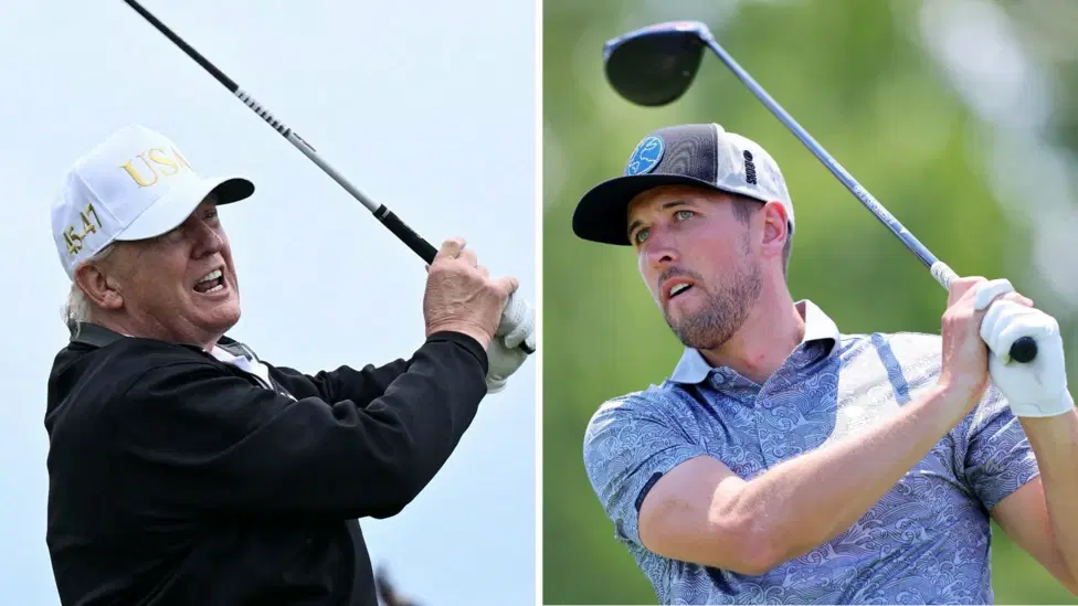 England captain Harry Kane has confirmed that he once played golf with U.S. President Donald Trump,...