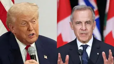 President Donald Trump said he held talks Sunday at the World Cup final with Canadian Prime Minister...