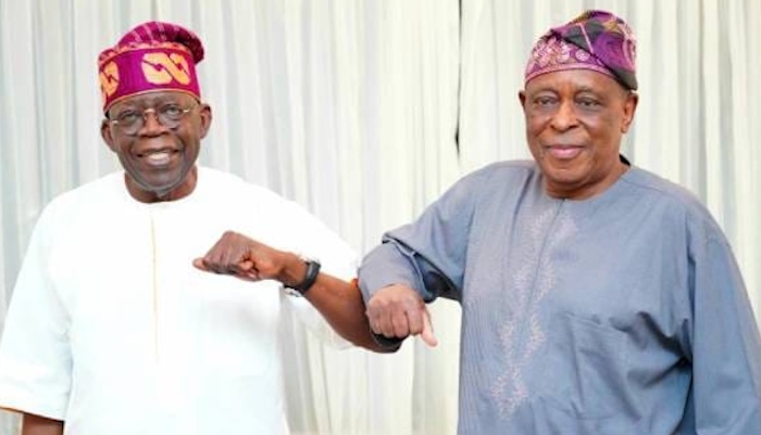 Tinubu celebrates former Ogun State Governor Olusegun Osoba on his 87th birthday, describes him as c...