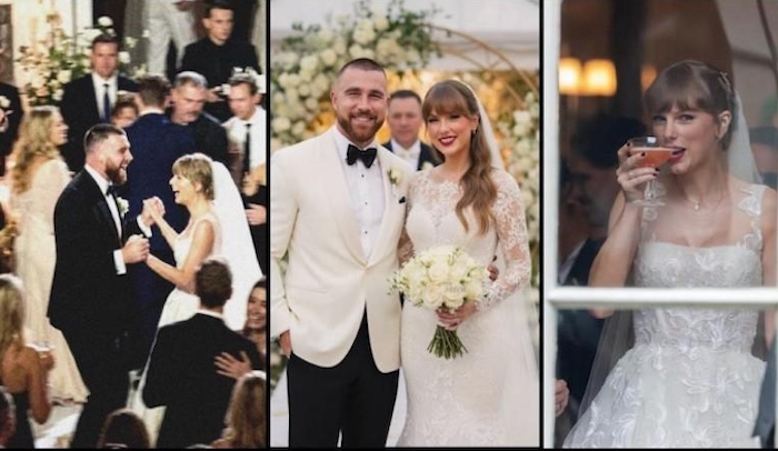 Taylor Swift marries Travis Kelce at Madison Square Garden as celebrities gather for a closely guard...
