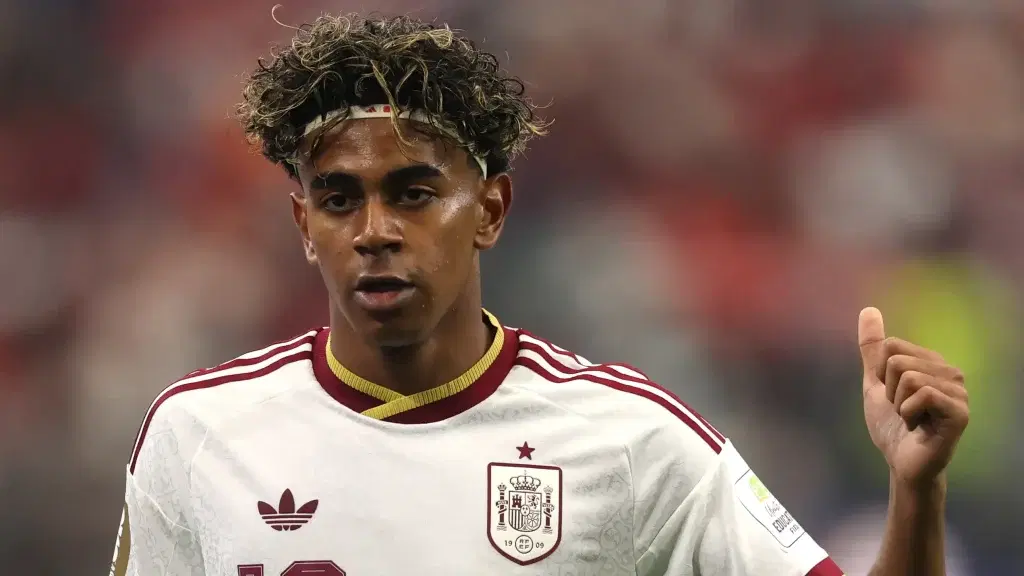 Lamine Yamal insisted on Monday he would take no fear into Spain’s World Cup semi-final against Fran...