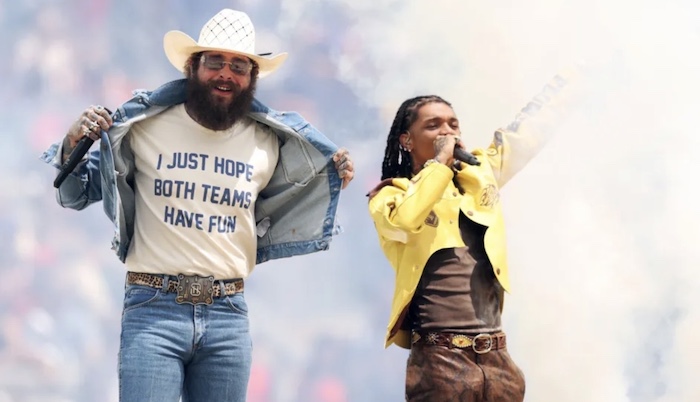 Post Malone unveiled new track Chrome Heartbreaker and reunited with Swae Lee during a star-studded...