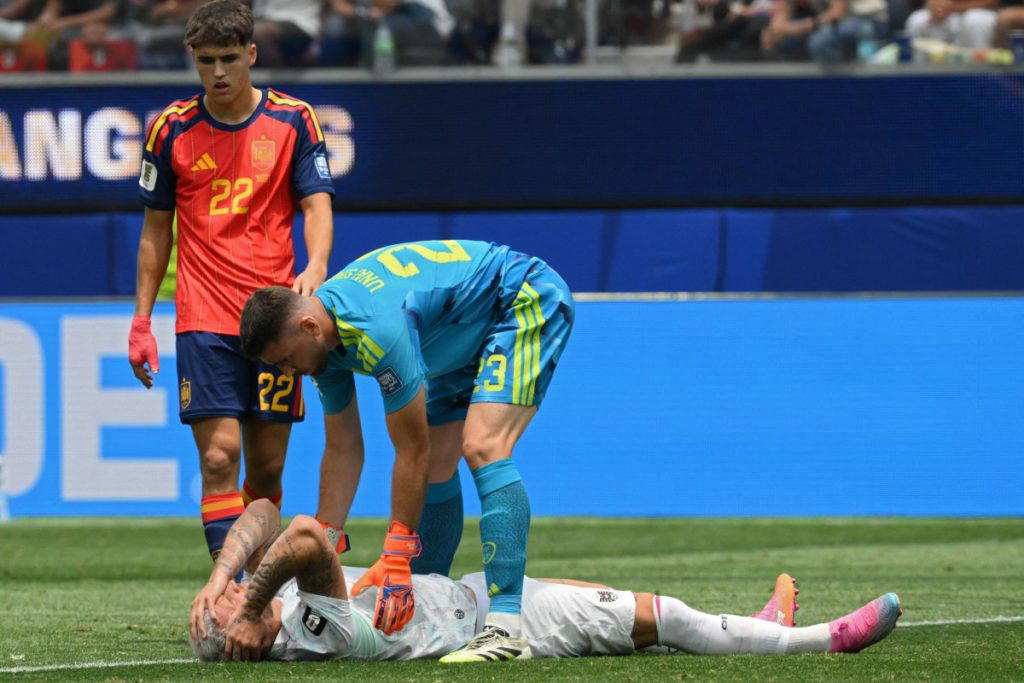 Spain goalkeeper Unai Simon etched his name into World Cup history on Thursday after setting a new r...