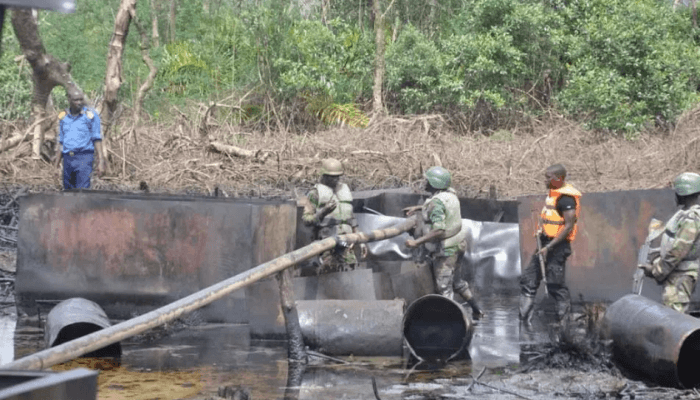 The Nigerian Navy has discovered and neutralised another illegal crude oil storage facility in Bonny...
