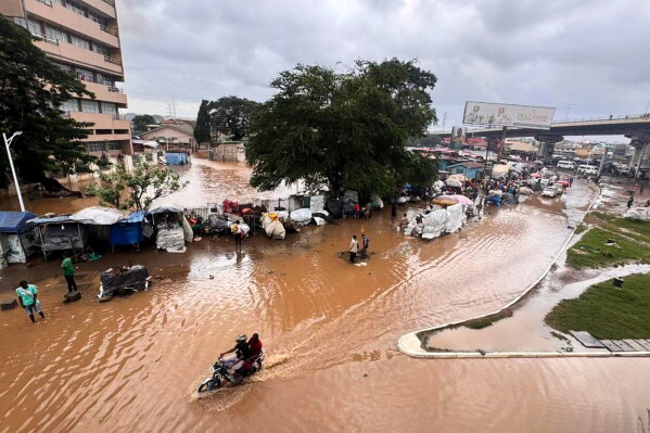 Heavy rainfall has led to sometimes deadly flooding in several West African coastal countries, inclu...