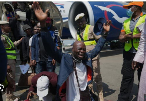 Another batch of Nigerians evacuated from South Africa amid ongoing anti-migrant violence arrived sa...