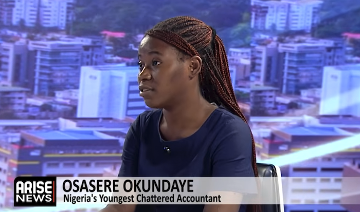 Nigeria’s youngest chartered accountant, Osasere Okundaye says young Nigerians need guidance, resour...