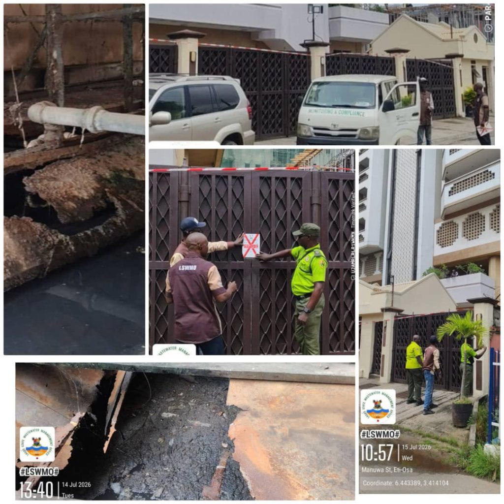 The Lagos State Government has sealed a property at No. 5, Manuwa St., Ikoyi, for allegedly discharg...