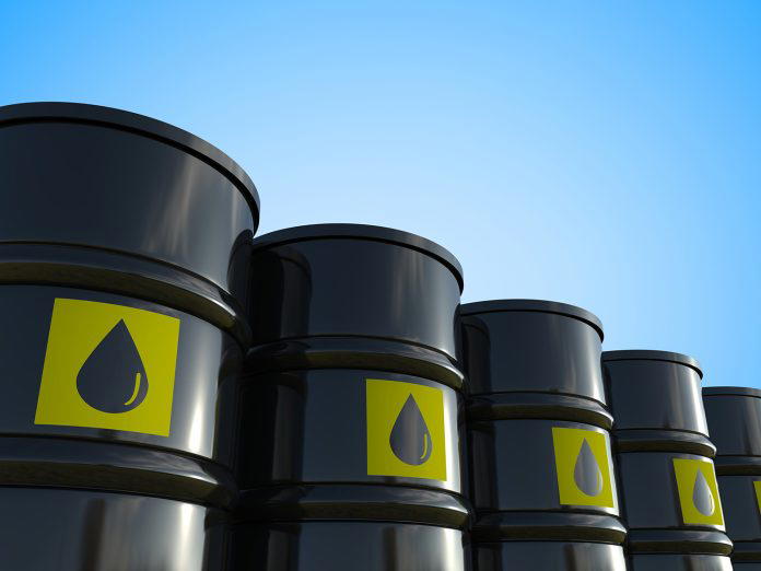 Oil prices shot up around nine percent Monday as President Donald Trump announced the reimposition o...