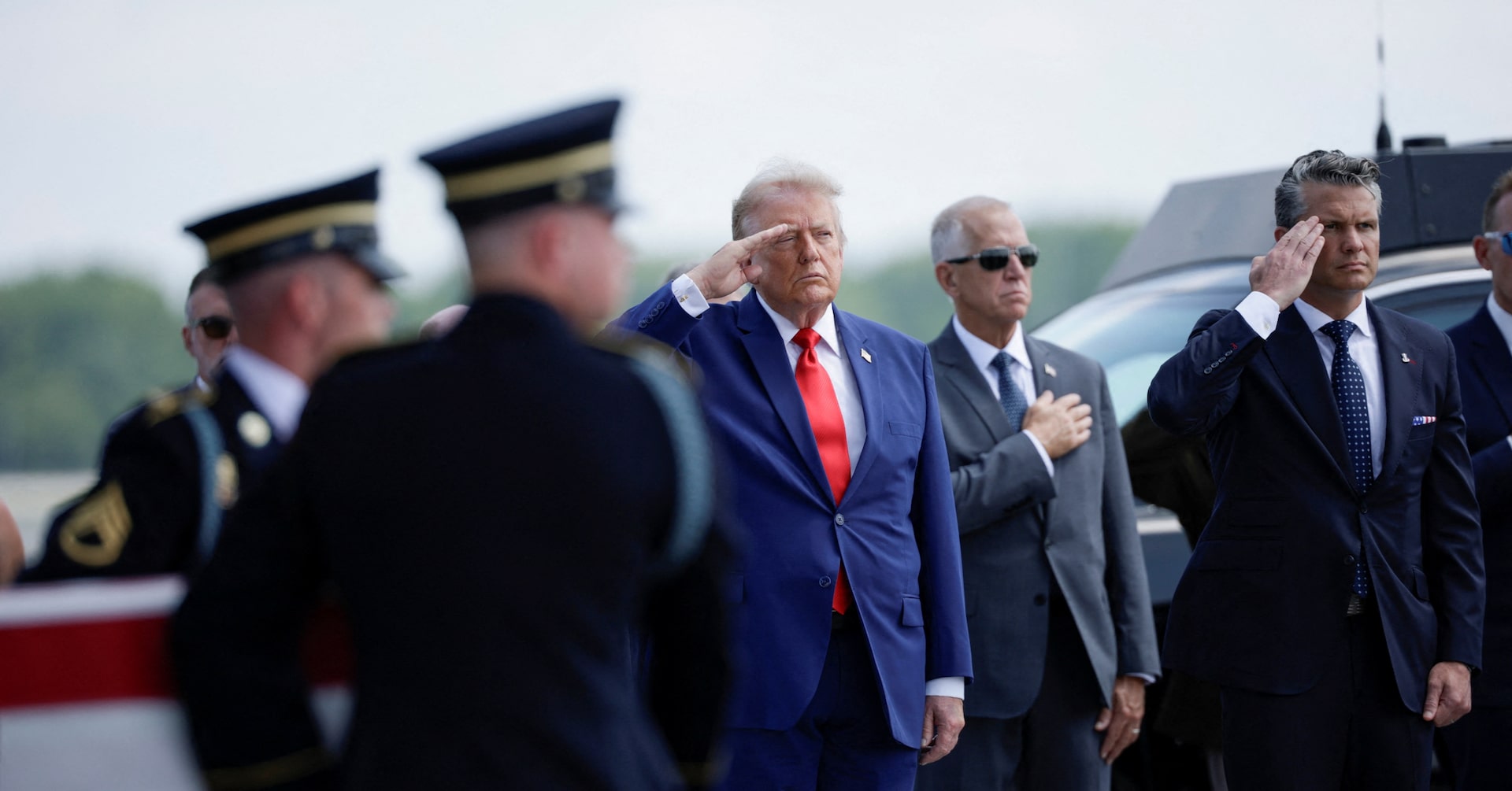 Trump honours four fallen US service members as Iran war casualties mount and political pressure ove...