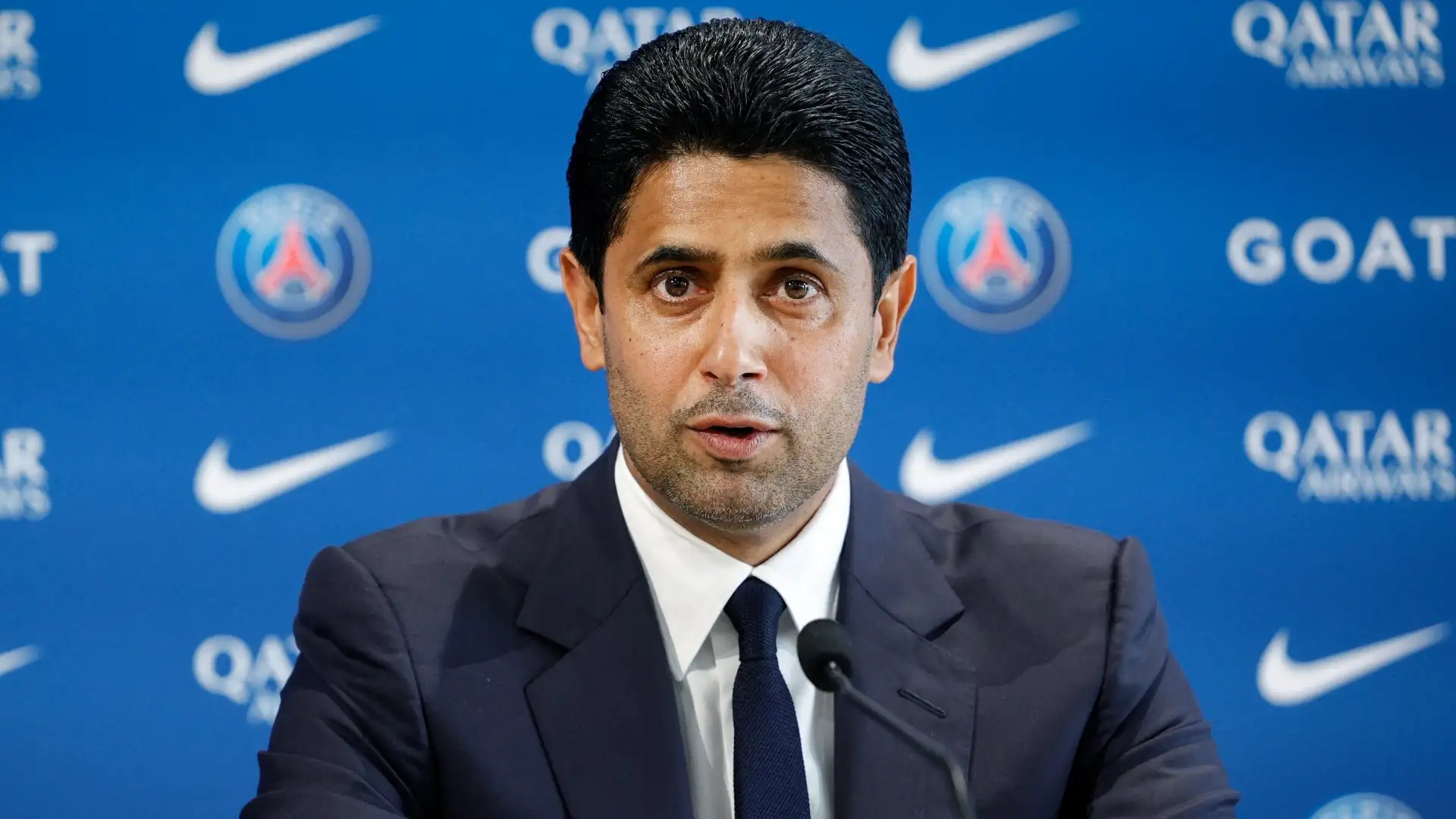 PSG president, Nasser Al-Khelaifi rules out challenging Gianni Infantino, forcing UEFA to continue i...
