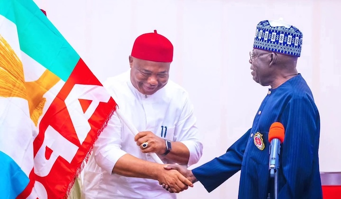 Uzodimma says Tinubu is Nigeria’s Lee Kuan Yew and predicts his performance will secure re-election...
