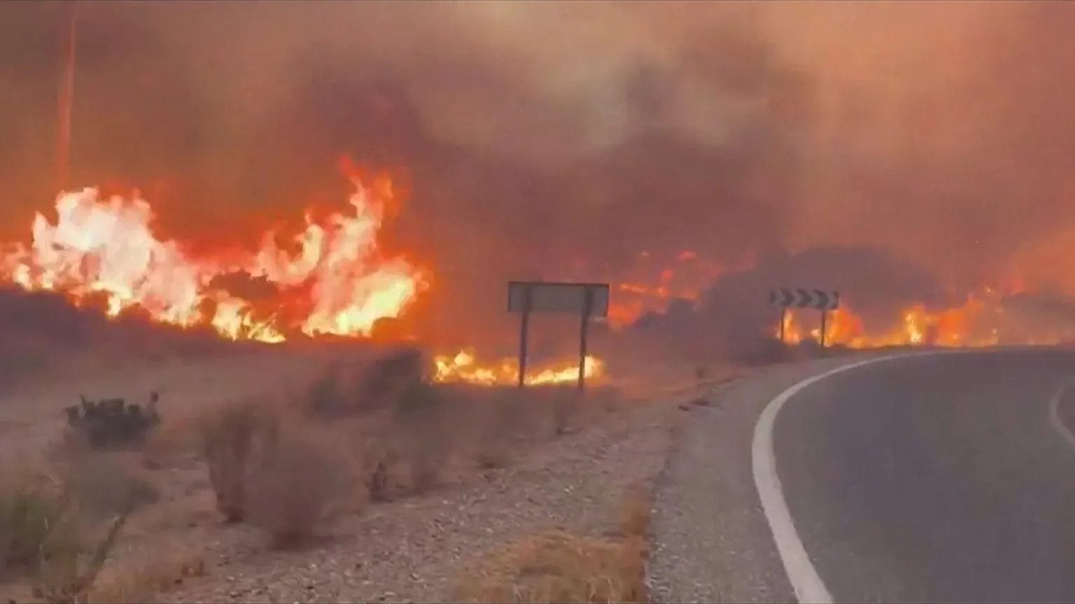 Deadly wildfire tears through southern Spain, killing at least 11 people as firefighters battle flam...