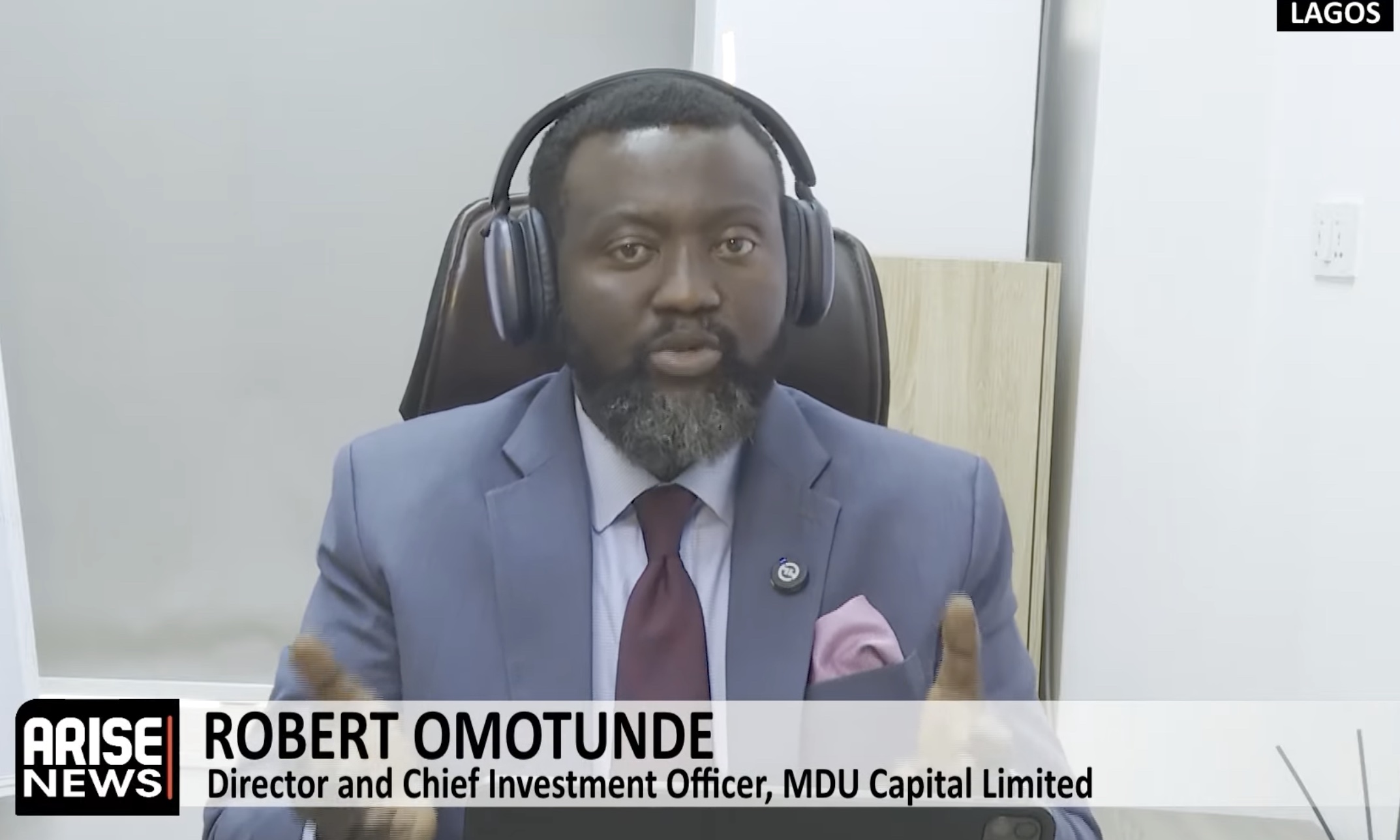 Director and Chief Investment Officer at MDU Capital Limited, Robert Omotunde says holding the polic...
