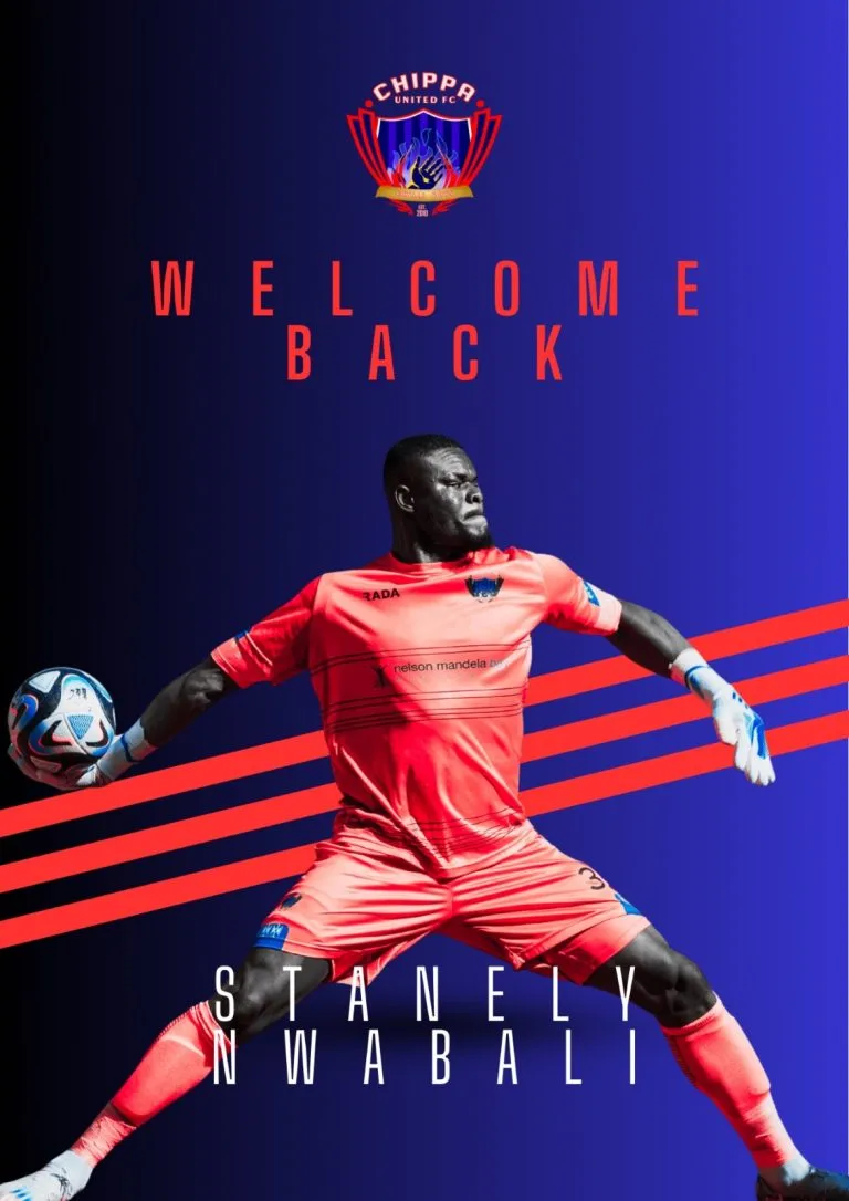 Super Eagles goalkeeper Stanley Nwabali has completed a return to South African side Chippa United,...