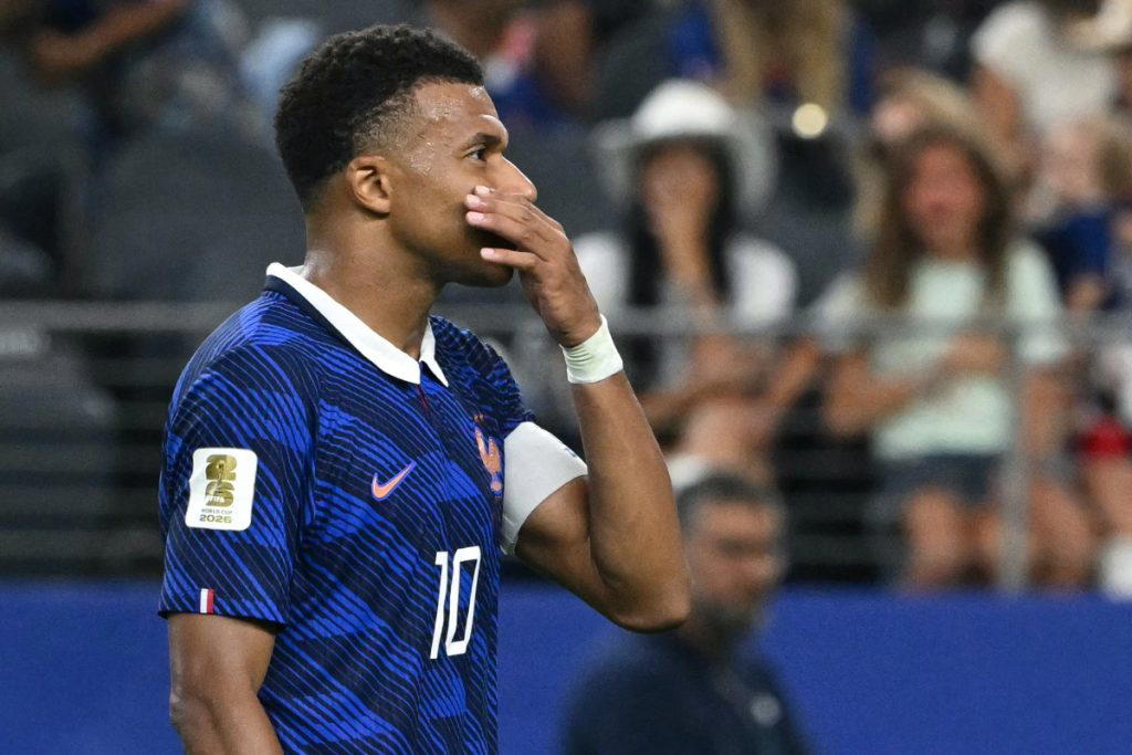 France captain Kylian Mbappe appeared to question Didier Deschamps’ tactical approach after Les Bleu...