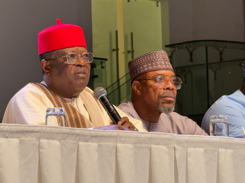 Works Minister David Umahi says Lagos law requires floodwater to drain into the lagoon not the ocean...