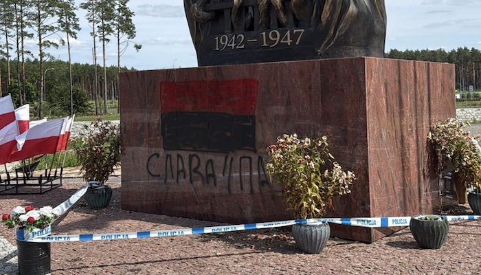 Poland charges an 18-year-old Ukrainian with vandalising war memorials and allegedly seeking to inci...