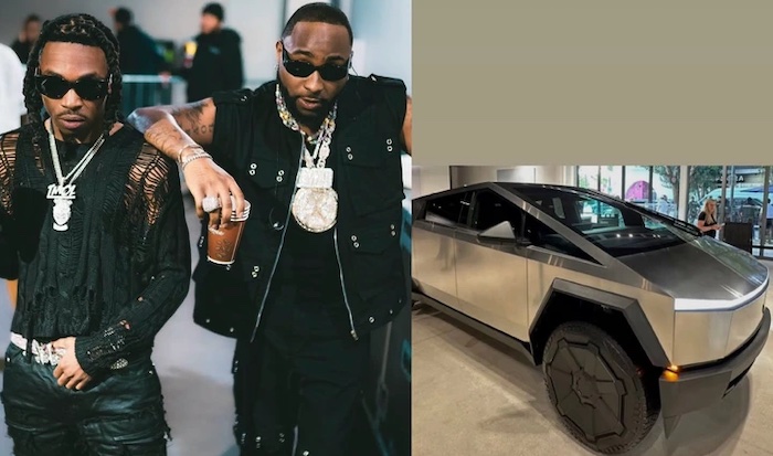 Davido tells Mayorkun, “My gift to you I love you,” as he gifts his former DMW signee a Tesla Cyber...