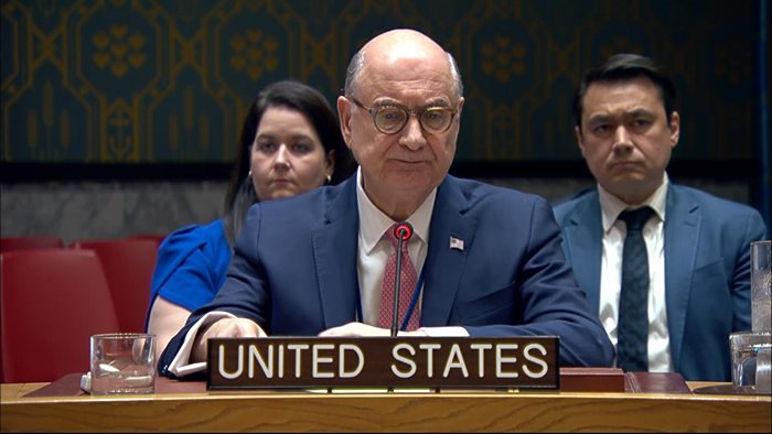 The United States walked out of a UN Security Council meeting Monday when France’s ambassador took t...