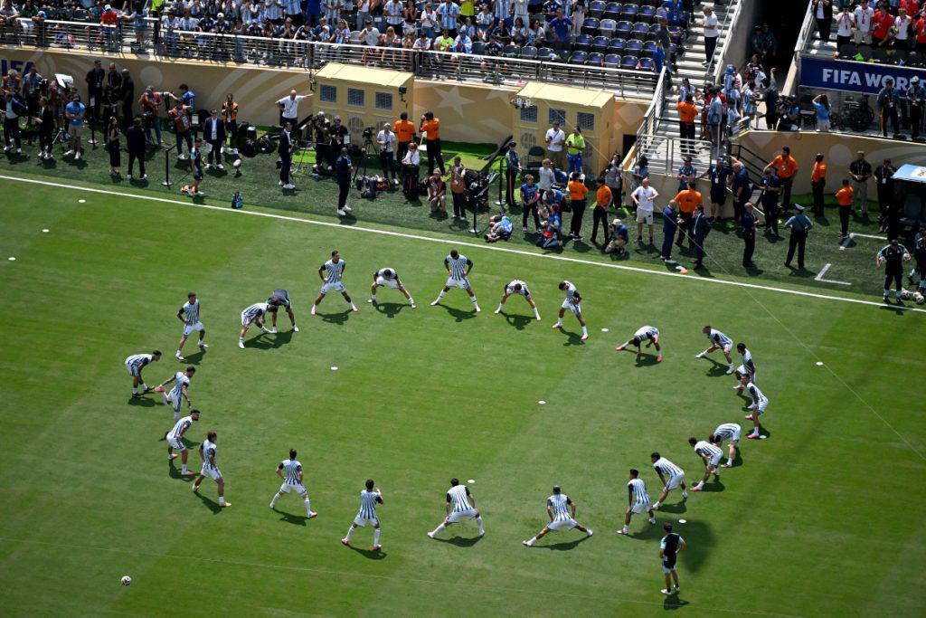 Lionel Messi’s Argentina made three changes to their starting line-up for Sunday’s World Cup final a...