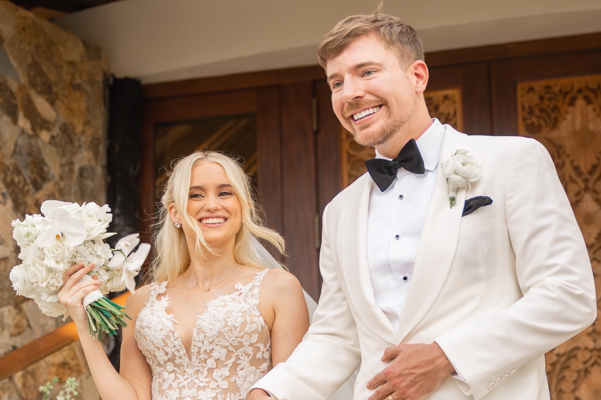 World’s biggest YouTuber MrBeast marries longtime fiancée Thea Booysen in a private ceremony on Rich...