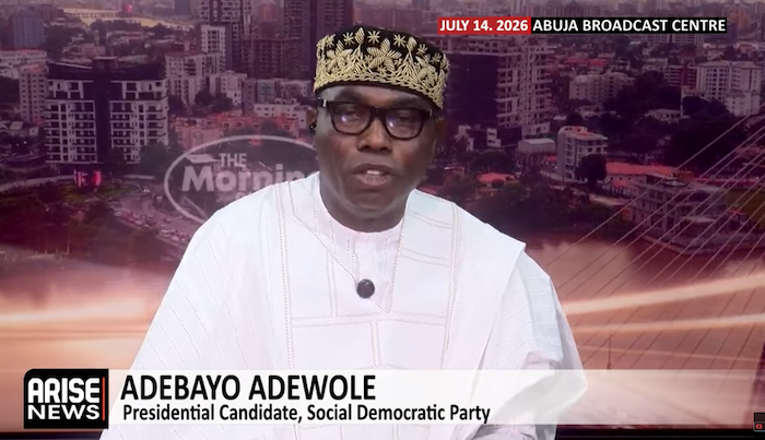 SDP presidential candidate accuses Tinubu of violating the Constitution while alleging APC exploits...