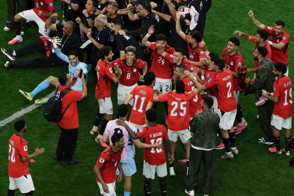 Hossam Abdelmaguid scored the winning penalty as Egypt made history by beating a dogged Australia 4-...