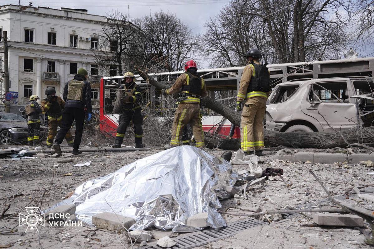 Russian missile strikes kill eight across Ukraine as Poland scrambles fighter jets and Zelenskiy urg...