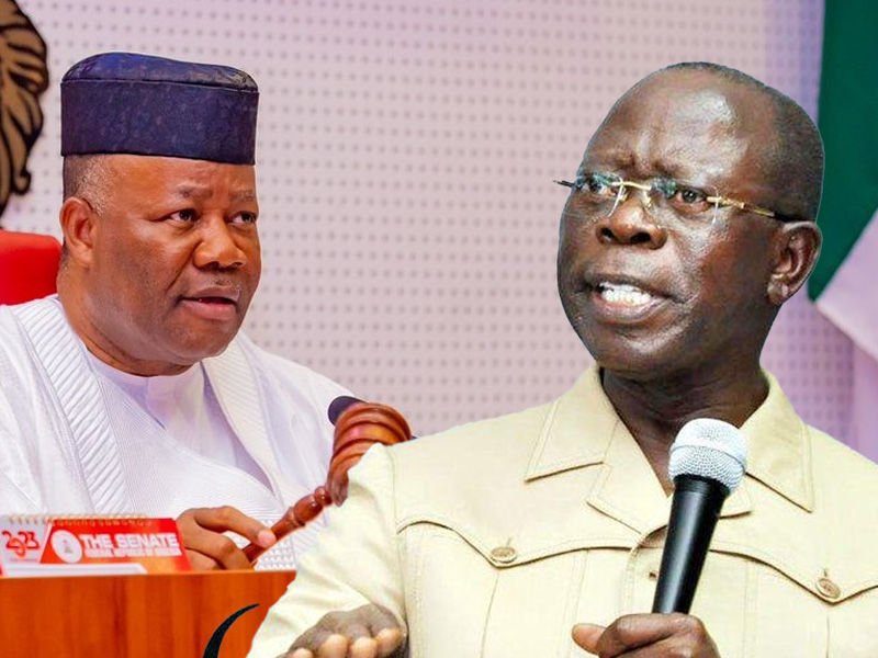 Akpabio and Oshiomhole publicly end their Senate feud after both leaders agree to cease hostilities...