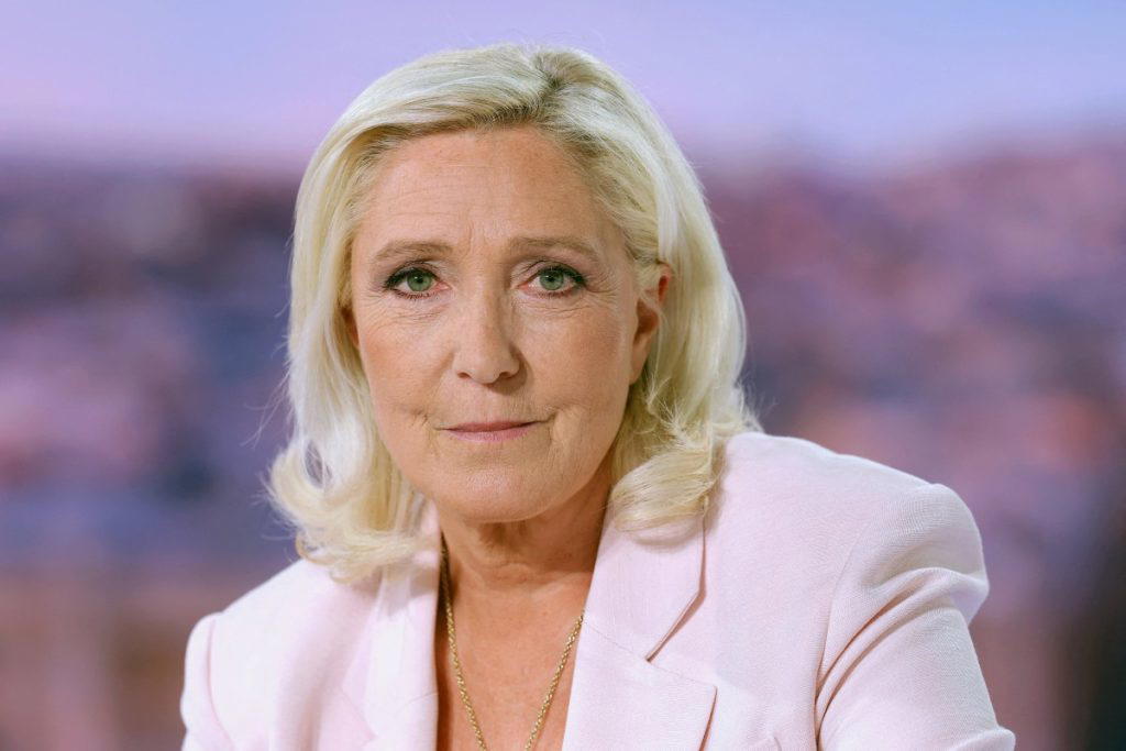 France’s far-right supremo Marine Le Pen hit the campaign trail on Wednesday, fresh off her announce...