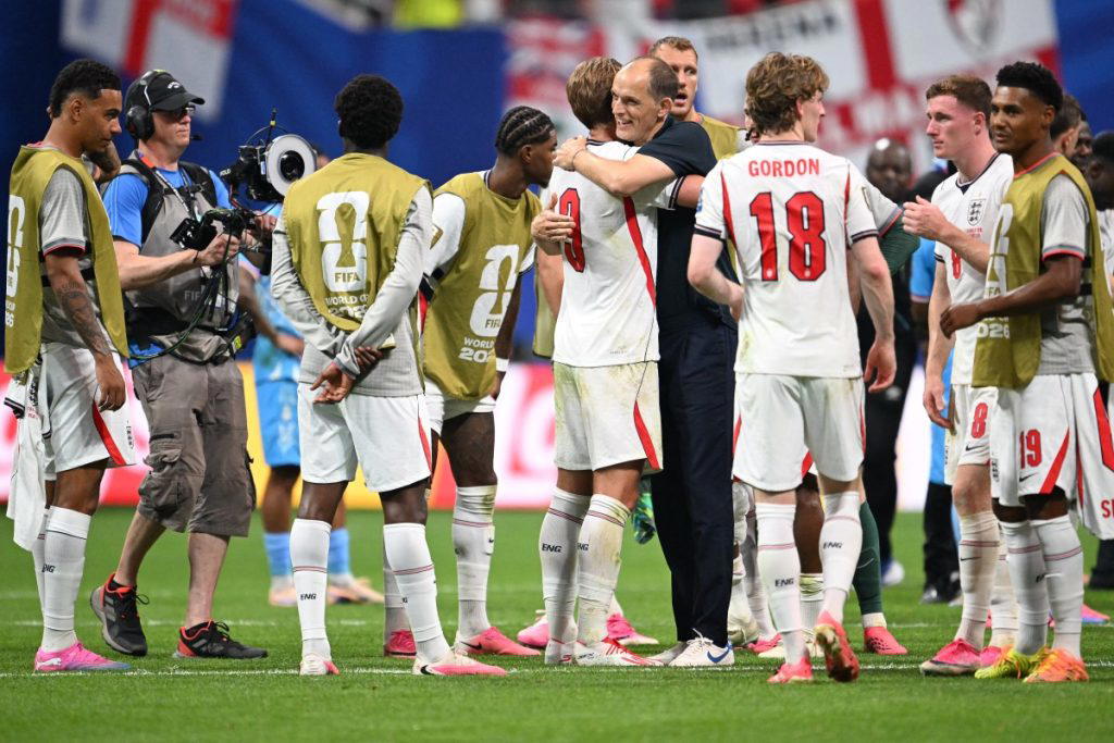 England coach Thomas Tuchel said his team had never stopped “believing” after making a terrible star...