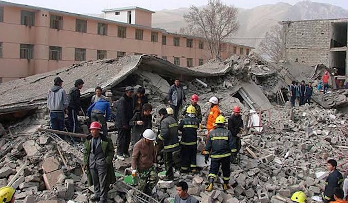 Multiple earthquakes struck China’s Qinghai province, damaging roads and buildings, while authoritie...