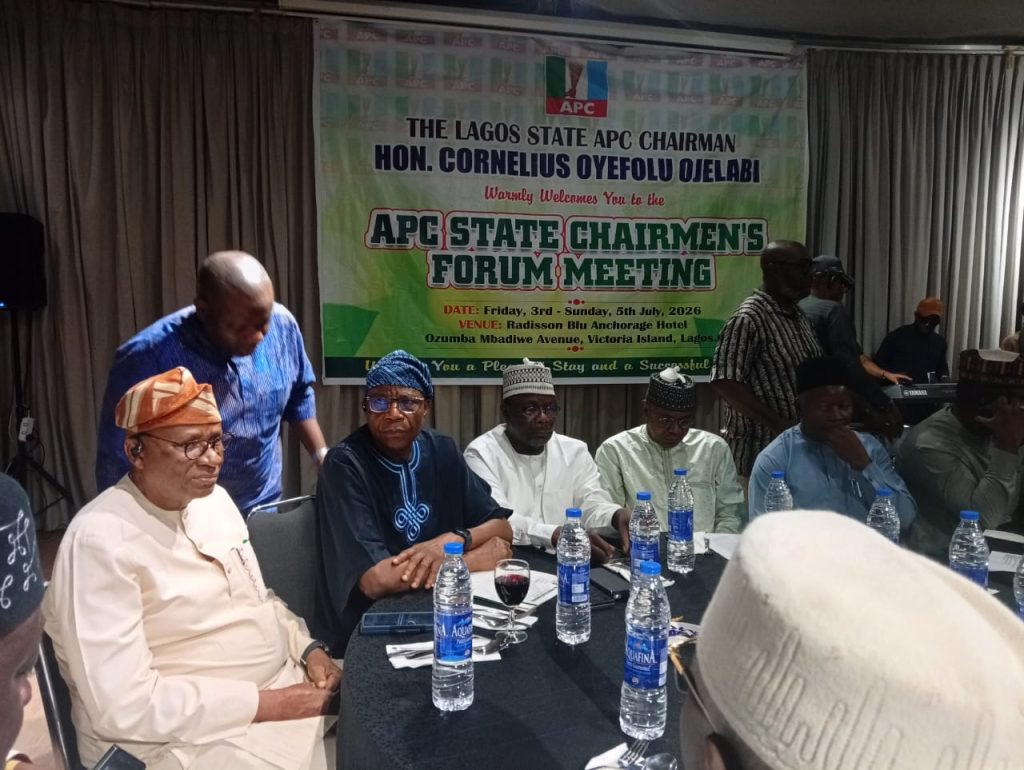 …57 Lagos council chairmen reaffirm backing for President, party
By Olasunkanmi Akoni
Chairmen of...