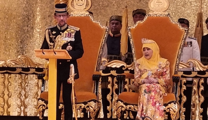 Brunei celebrated Sultan Hassanal Bolkiah's 80th birthday with a grand parade before conferring stat...