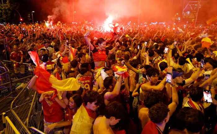 A 13-year-old died, and two others were injured after a fountain collapse during Spain’s World Cup c...