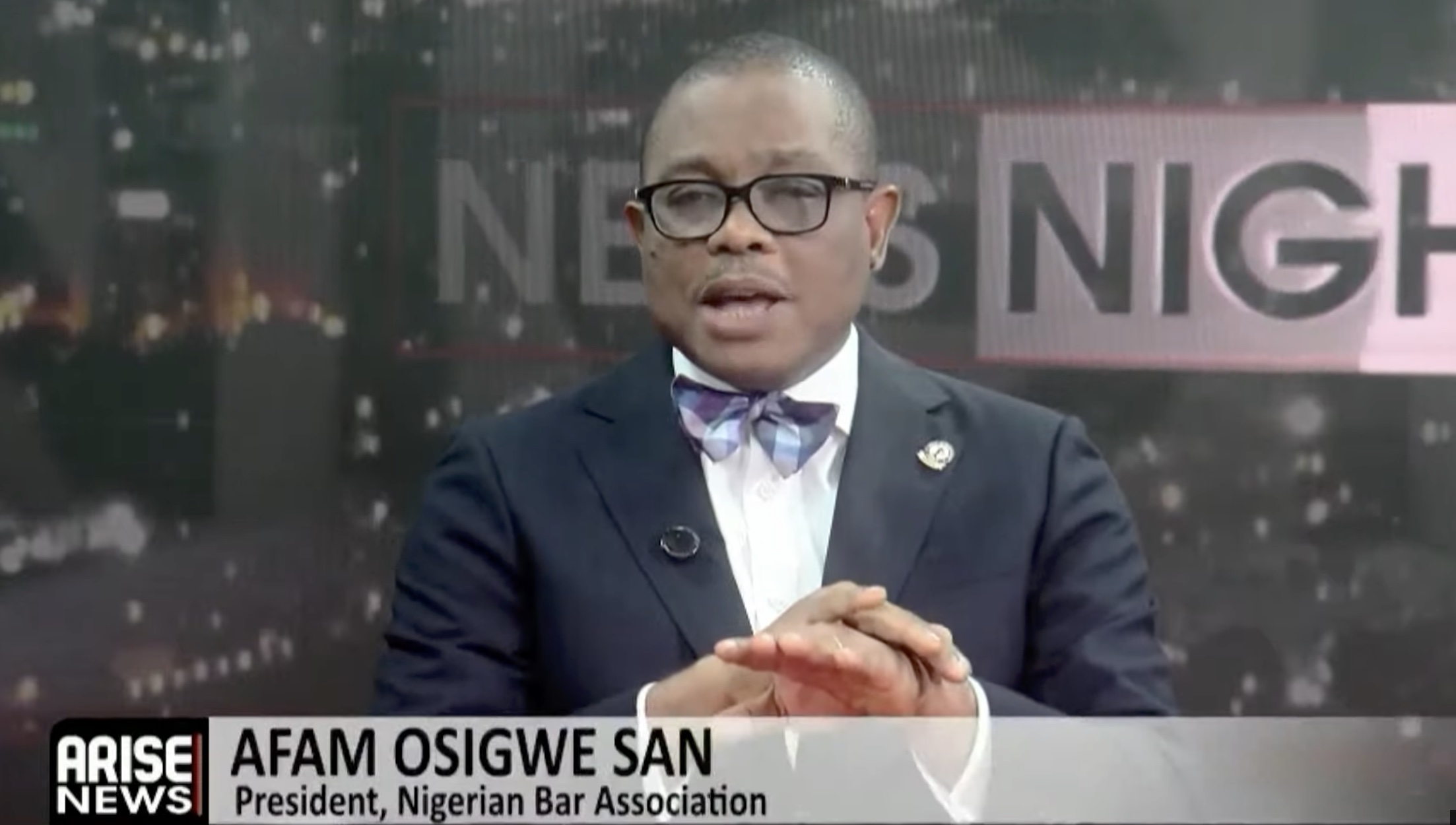 NBA President, Afam Osigwe, SAN, discusses the NBA's contentious election, says Attorney-general lac...