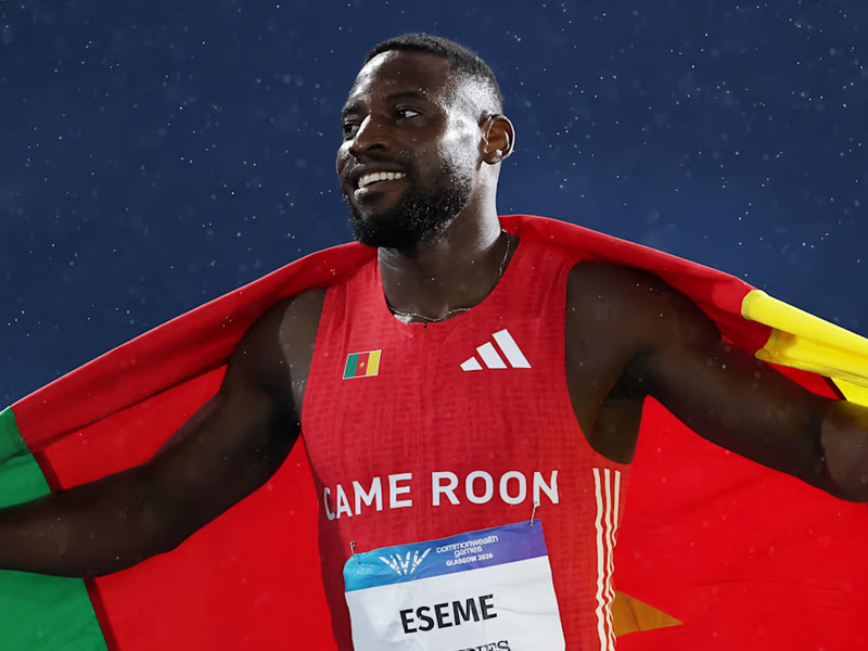 Former footballer, Emmanuel Eseme, sprinted to Commonwealth Games 100m gold in a record 9.83 seconds...