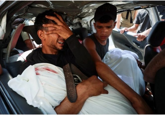At least eight Palestinians have been killed, and 20 others wounded, when an Israeli drone struck a...