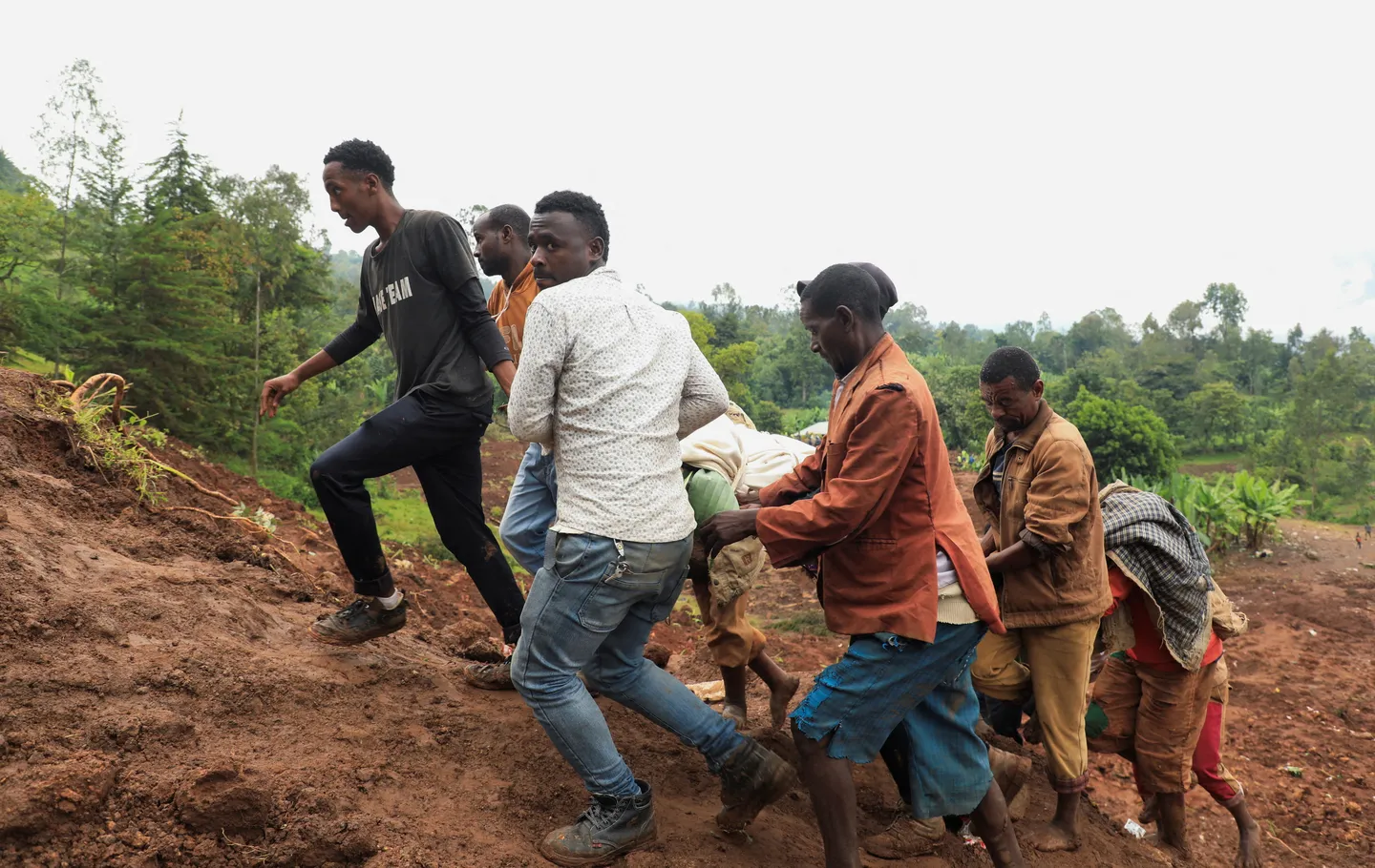 Fourteen people died after a landslide struck near a monastery in Ethiopia’s Amhara region as search...