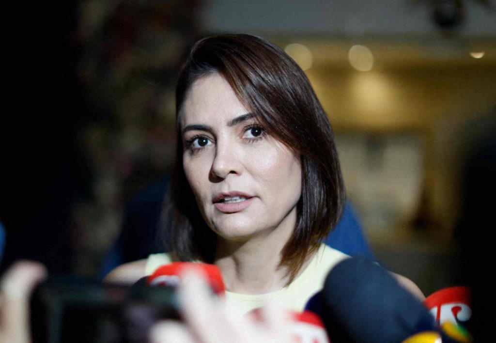 The right-wing Liberal Party in Brazil nominated former first lady Michelle Bolsonaro as a Senate ca...