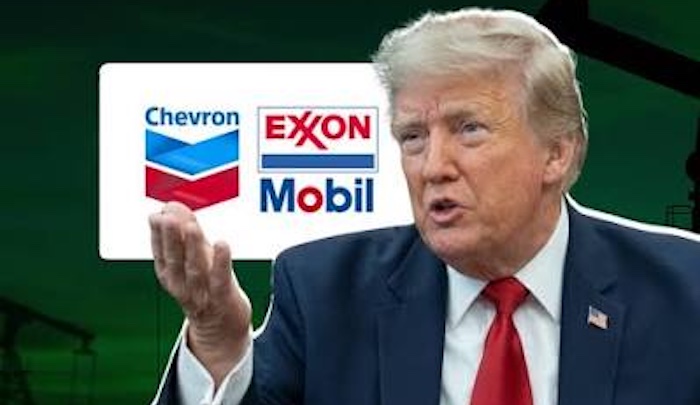 Trump tells Exxon and Chevron to cut petrol prices after saying both companies are making too much m...