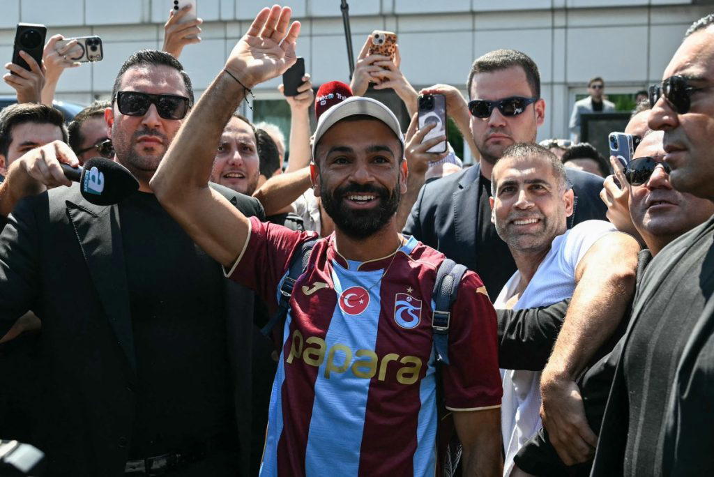 Former Liverpool star Mohamed Salah arrived in Istanbul on Wednesday to complete his move to Turkish...