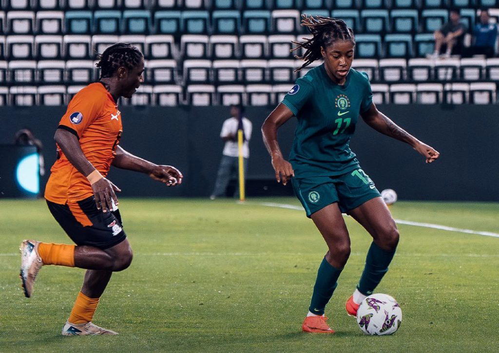 Asisat Oshoala scored the only goal as Nigeria’s Super Falcons returned to winning ways, edging oppo...