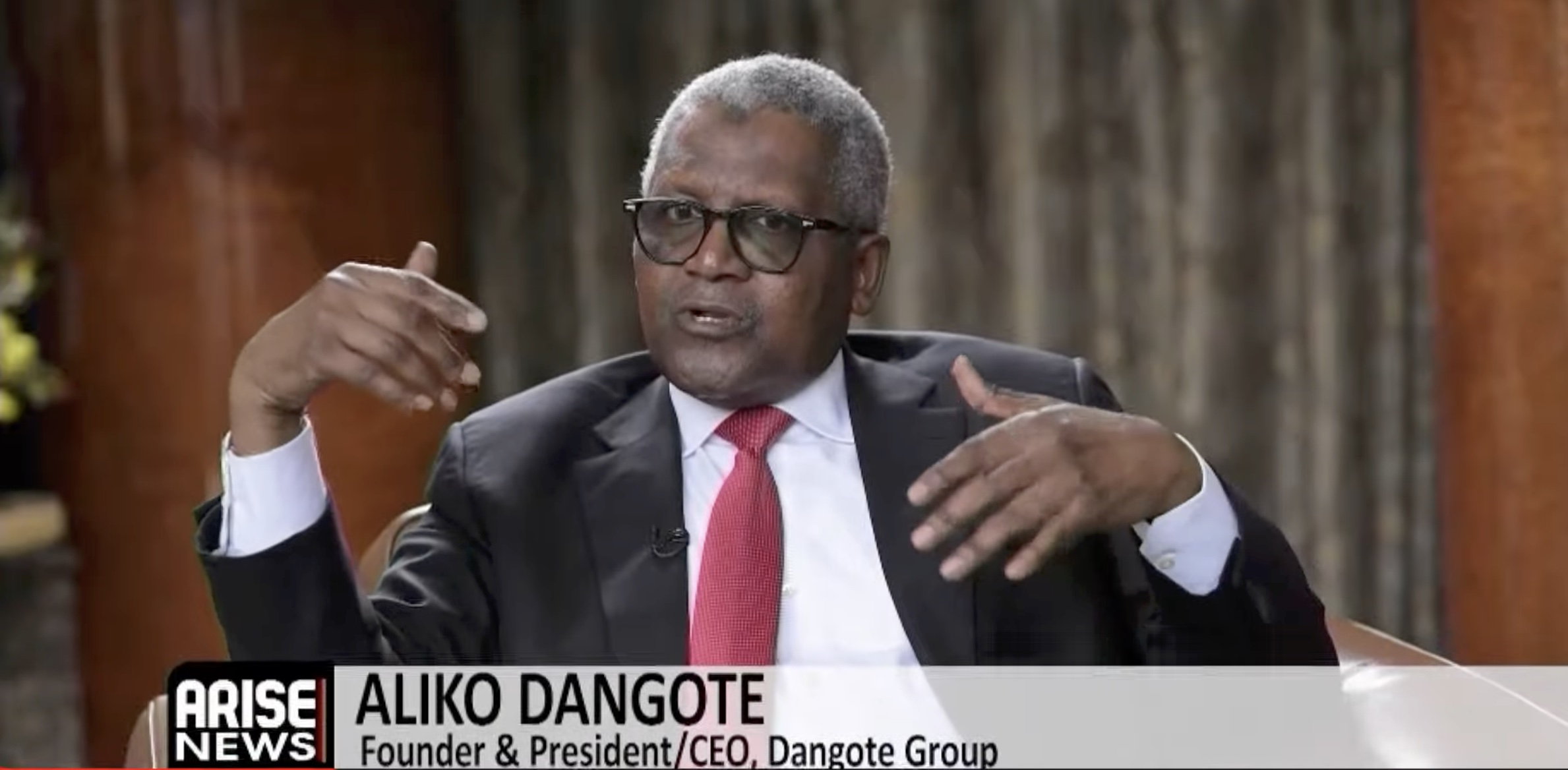 Aliko Dangote says wealthy Africans should channel more capital into factories and productive assets...